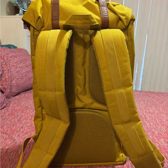 brown and yellow herschel backpack Herschel Mustard Yellow and Brown Backpack